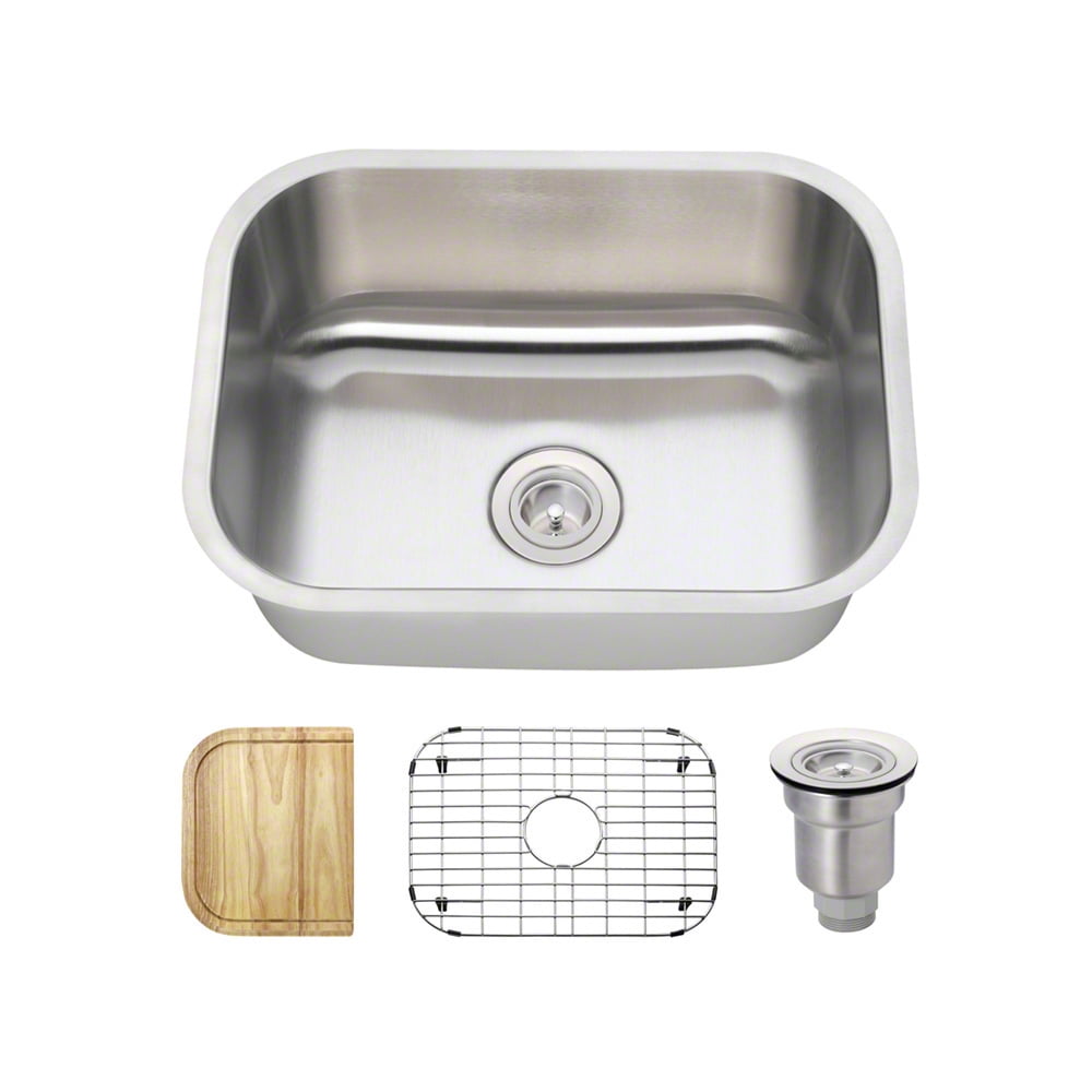 MR Direct 2318 16 Gauge Undermount Stainless Steel 23 in. Single Bowl