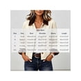 thumbnail image 4 of Zynoxe Women's Cropped Jacket Fashionable Corduroy Cuffs & Collared Jackets for Women Relaxed Long Sleeve Button Down Casual Jackets Solid Color Casual Outerwear With Side Pockets M, 4 of 10
