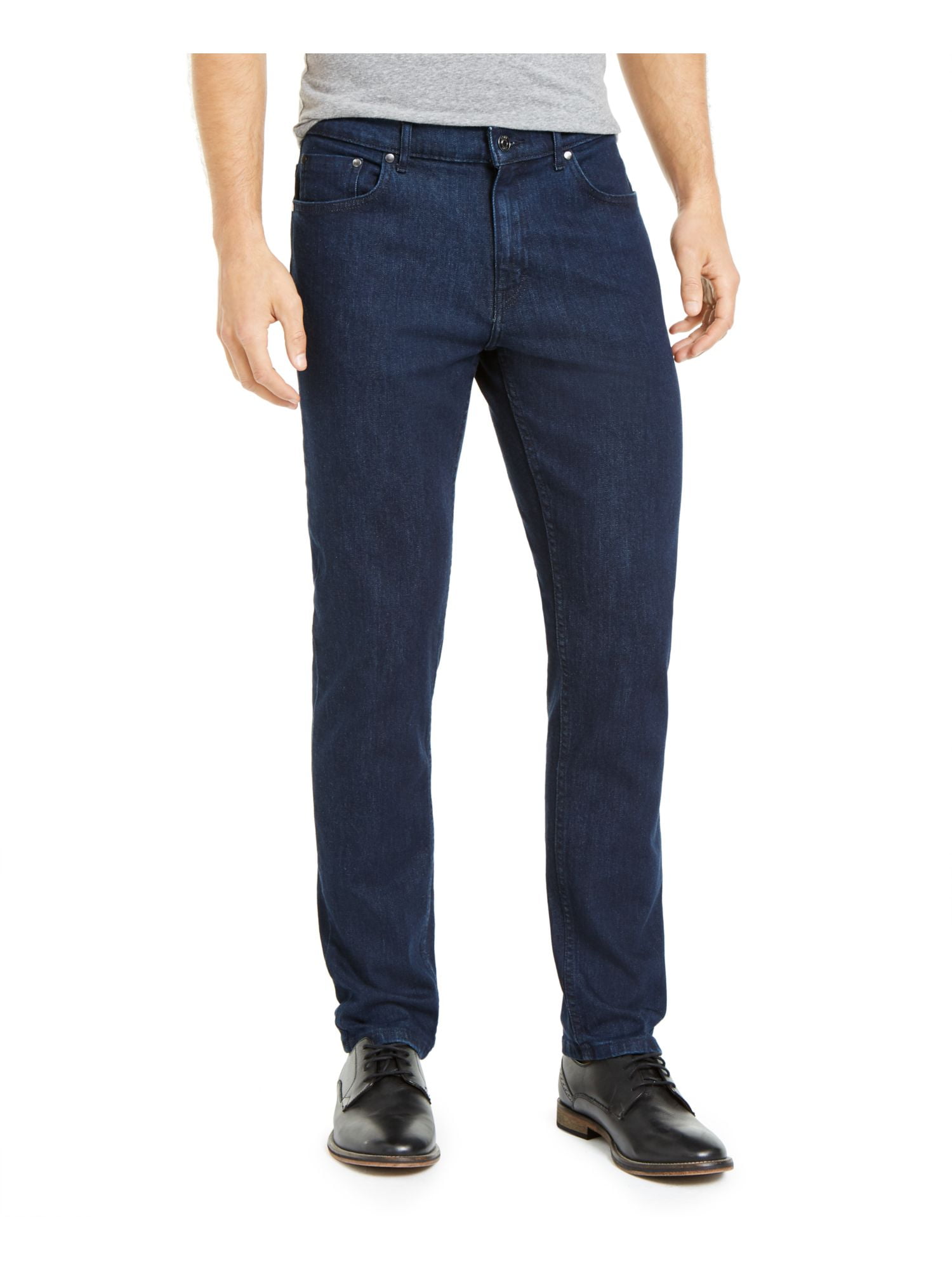 DKNY Mens Blue Straight Leg, Stretch 
