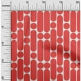 thumbnail image 2 of oneOone Polyester Spandex Red Fabric Geometric Dress Material Fabric Print Fabric By The Yard 56 Inch Wide, 2 of 4