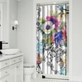 thumbnail image 2 of 36" x 72" Rustic Floral Shower Curtain Farmhouse Bloom Pattern Easy Care Machine Washable, 2 of 5