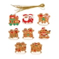 thumbnail image 1 of 8 piezas de adornos colgantes de árbol de Navidad para interior, hogar, boda, , de Navidad, , boda, adornos de Navidad, 1 of 9