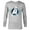 Athletic Heather, variant on Marvel Avengers: Endgame Logo Silver Speed - Long Sleeve T-Shirt for Men - Customized-White