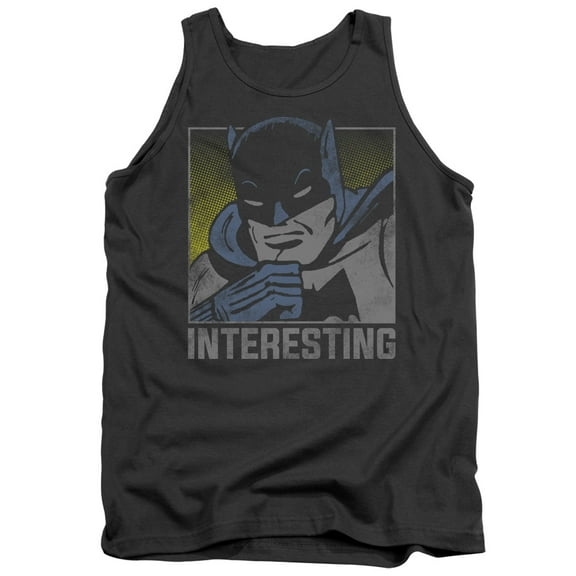 DC Comics Interesting Adult Tank Top Charcoal