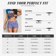 thumbnail image 2 of Yiaed Daisies Flowers Print Women's Athletic Shorts Running Shorts Sporty Short High Waisted Elastic Workout Shorts for Yoga Gym Running & Sports -Medium, 2 of 8