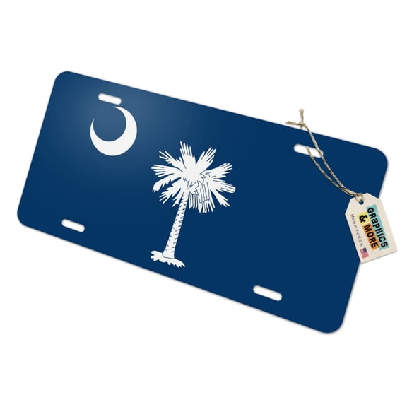 South Carolina State Flag Novelty Metal Vanity Tag License Plate
