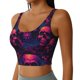 thumbnail image 2 of Balery Purple-Red Skull Sujetadores deportivos con espalda cruzada para mujer, acolchados, sin costuras, de alto impacto, ideales para yoga, gimnasio, entrenamiento y fitness.-Small, 2 of 8