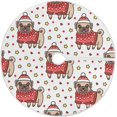 thumbnail image 1 of ZHANZZK Christmas Dog Xmas Christmas Tree Skirt Stand Mat for Holiday Party Decoration Indoor Outdoor 36 inches, 1 of 6