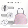 thumbnail image 4 of Balery Heart Buffalo Plaid Bolsa de Almuerzo para Mujeres, Caja de Almuerzo, Bolsa de Almuerzo Pequeña Impermeable, Tote de Almuerzo Reutilizable con Gran Capacidad, 4 of 6