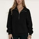 thumbnail image 1 of HongQid Women's Half Zip Sweatshirts Fleece Stand Collar Long Sleeve Oversized Pullovers with Pockets, 1 of 5