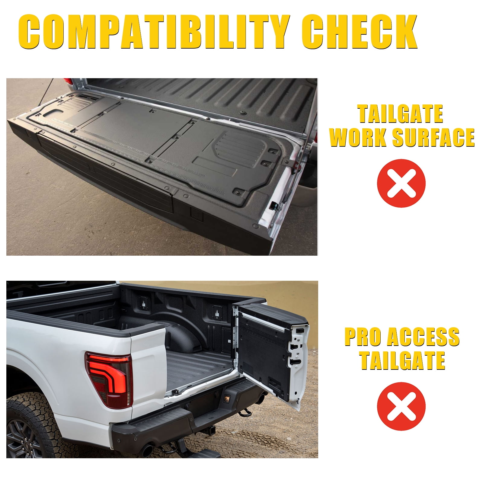 Bomely Tailgate Mat Compatible with 2021-2025 2026 Ford F150 Tailgate Liner TPE with Cargo Net 4'×4' Single Layer Elastic 8 Hooks for 2024 Ford F-150 Accessories