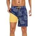 thumbnail image 6 of DAKIMOE Mens Swim Trunks with Compression Liner Quick Dry Board Shorts Beach Sports Short for Men Swimming Bathing Suits with Pockets Swimwear Surfing S to XL, 6 of 8