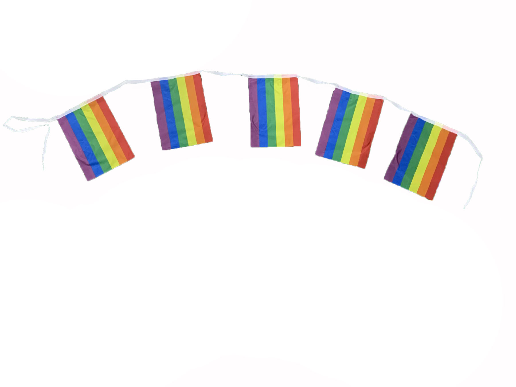 Way To Celebrate Polyester Rainbow Pride Outdoor Flag and Banner, 19 Pack