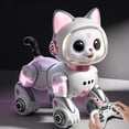 thumbnail image 5 of Intelligent Programming Cat Robot Toy for Kids 3+ - ABS Material, 16x25x22cm - Voice Control & Gesture Operation, 5 of 9