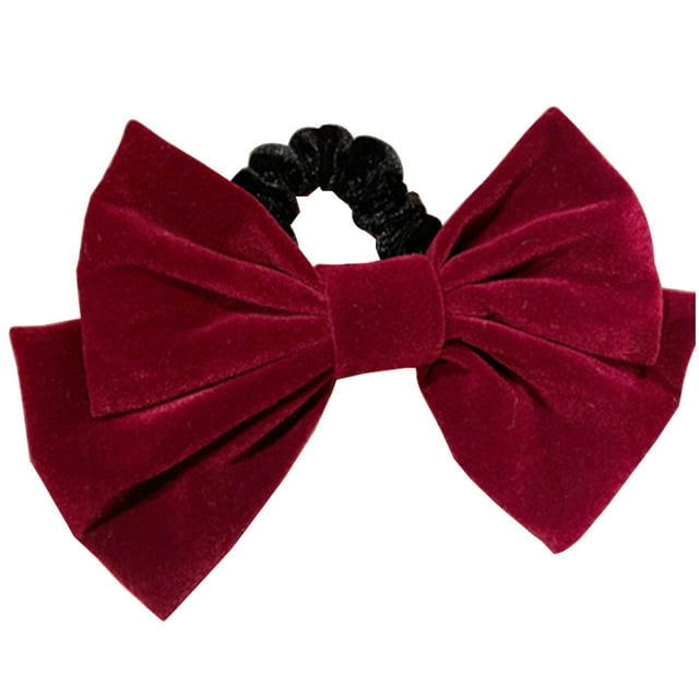 Bow Hair Accessory Decorative Solid Color Bow Hair Pin Hair Bow Tie for Girls