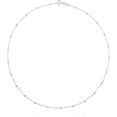 thumbnail image 1 of Gargantilla de Plata de Primera Ley para Mujer con Bolas Intercaladas, 40 cm de Largo, Plata de Ley 925, 1 of 5