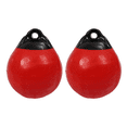 thumbnail image 1 of 2X Bouée d'Ancrage Ronde en PVC Robuste pour Bateau Protection Gonflable pour Amarrage Marin Rouge, 1 of 7