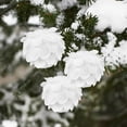 thumbnail image 3 of Bola de Navidad blanca de 8cm, adorno de árbol de Navidad, decoraciones navideñas para el hogar, bolas de espuma decorativas para árbol de Año Nuevo, 3 unids/lote por caja, 2023, 3 of 4