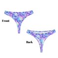 thumbnail image 3 of Fotbe Blue Skull Daisy Tanga Sin Costuras para Mujer con Estampado – Panties Invisibles, Transpirables y Cómodos para Uso Diario-X-Small, 3 of 6
