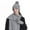 Grey, variant on HNMKIU Winter Knitted Scarf Hat Set Thermal Lined Outdoor Riding Ear Cold Weather Cozy Windproof Unisex Khaki - One Size