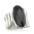 thumbnail image 4 of Ross-Simons Black Onyx Wrap Ring in Sterling Silver, Women's, Adult, 4 of 6