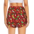 thumbnail image 4 of Goofa X-mas and New Year Printed Women 2 in 1 Running Shorts,Quick Dry Athletic Workout Shorts,High Waisted Athletic Shorts with Liner Pockets-Small, 4 of 9