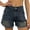 Navy, variant on Wutalume Jeans for Women Denim Shorts Classic Blue, Slim Fit Stretch Jean Shorts for Comfortable Summer Everyday Style,Black L