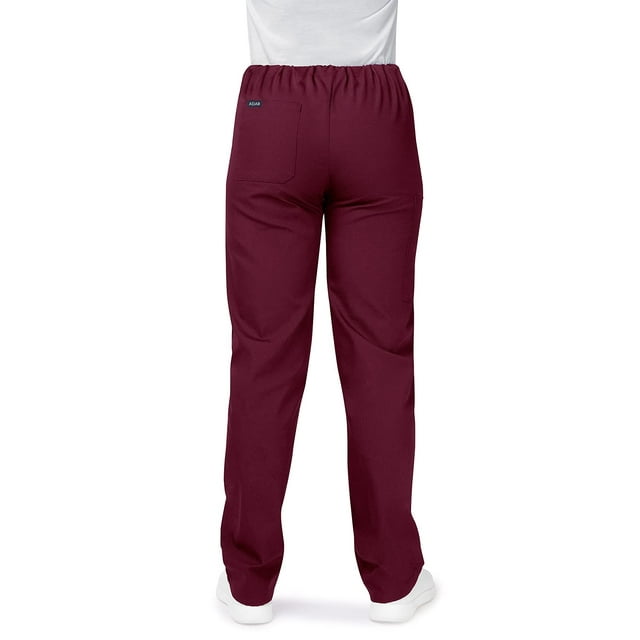Adar Universal Unisex Scrub Set - Unisex V-Neck Scrub Top & Tapered Drawstring Scrub Pants