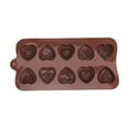 thumbnail image 6 of Chocolate Mold Heart Molds Silicone Molds Heart Chocolate Molds 10-Design Love Rose Silicones Molds Non-Stick Baking Molds For DIY Valentine's Day Chocolate Candy Gummys, 6 of 9