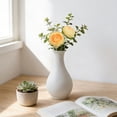 thumbnail image 5 of Yellow Rose Flowers Artificial for Decoration,4in Blue Silk Flower Heads,1 Pcs Rose Flowers, Silk Rose Heads Bulk,Satin Rose Heads No Stem for DIY Flower Well,Crafts Bouquest, 5 of 8