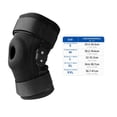 thumbnail image 2 of Adjustable Hinged Knee Brace Support With Open Patella Design For Sports Running And HikingBlack-M, 2 of 8