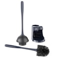 MR.Siga Toilet Plunger and Bowl Brush Combo, Navy, 1 Set