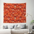 thumbnail image 2 of Daiia Mushroom Pattern Tapestry 60x51 Inches Wall Hanging Tapestry Artistic Wall Hanging Bedroom Wall Decor Living Room Tapestry Dorm Room Decor, 2 of 9