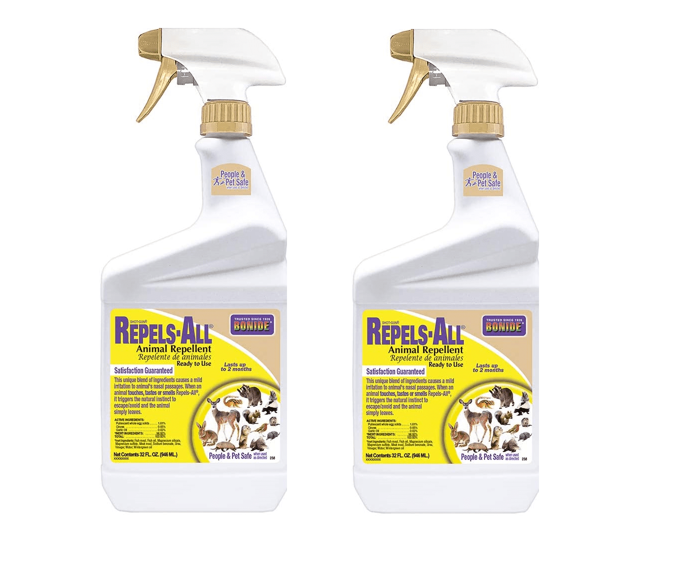 Bonide ShotGun RepelsAll Animal Repellent Ready To Use, 1 Quart (Pack