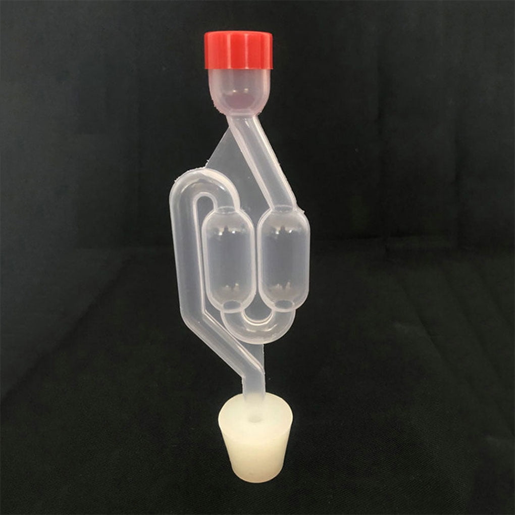 Wine Bottle Airlock Homebrew Air Lock Bubble Grommet Oneway Exhaust