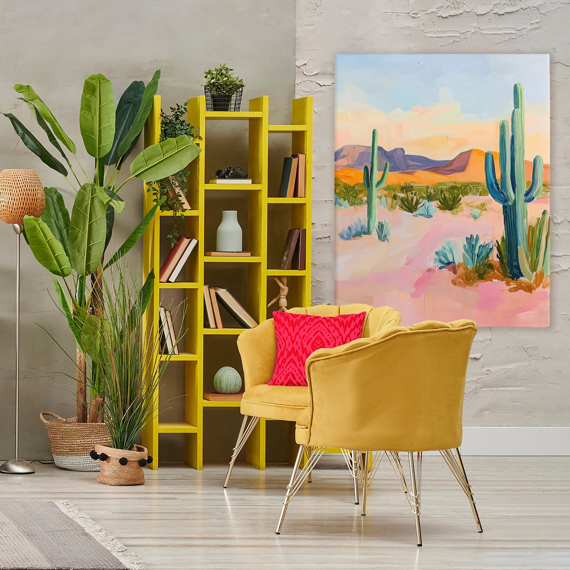 Stupell Industries Cactus Desert with Soft Sunset Canvas Wall Art, design by The Prints Vibe