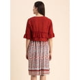 thumbnail image 3 of Moomaya Womens Viscose Rayon Co-Ord Set, Printed Dress With Shrug, 3 of 8