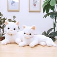 thumbnail image 3 of 14.2 Inches Simulation Gray Cat Plush Toys - Real Life Gray Cat Simulation Plush Toys, Lifelike Cats Doll Kitten Farm Animals Stuffed Animal Toys Black Eyes Birthday Gifts for Kids, 3 of 6