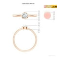 thumbnail image 5 of ANGARA Natural Bezel-Set Diamond Solitaire Engagement Ring in 14K Rose Gold for Women (Size-4.4mm| Color-G| Clarity-VS2) | April Birthstone, Anniversary, Jewelry Gift for Women | Natural Diamond Ring, 5 of 9