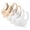 Beige/White2, variant on WREESH 4 Pack Seamless Sports Bras for Women High Impact Wirefree Yoga Bra Padded Breathable Cool Bras Scoop Support Bras White