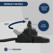 مفتاح قدم محرك الصيد Five Oceans مع التحكم المستمر في الرافعة ومقاوم للماء IP65