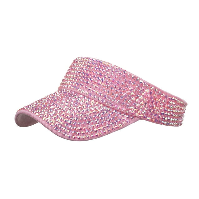 Womens Leopard Print Sun Protection Visor Cap - Polyester, Adjustable, One Size - Fashion/Sunny Days