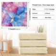 thumbnail image 6 of Yayeee 6 Pack Kitchen Dish Cloths Set for Washing Soft Drying Absorbent Microfiber Towels, Watercolor Blue Marble Pattern, 6 of 9