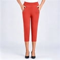thumbnail image 2 of Capri Pants for Women High Waist Stretch Pull on Golf Capris Dressy Casual Work Pant with Pockets, 2 of 5