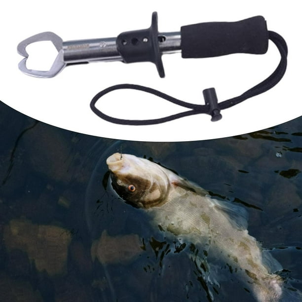 Fish Lip Gripper 15KG Portable Stainless Steel Clip with Scale