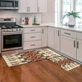 thumbnail image 2 of Boho Kitchen Rug Washable Non-Slip Kitchen Mat Set of 2 Bohemian Geometric Floral Rubber Kitchen Mats for Floor Boho Decor, 2 of 5