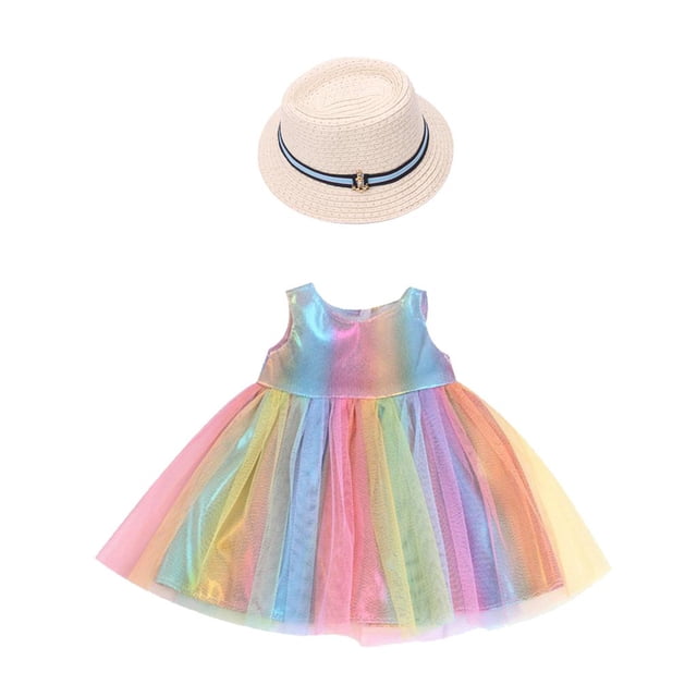 Vestido de muñeca americana Zulema de gasa para muñecas de 18 pulgadas