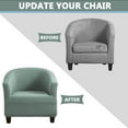 thumbnail image 5 of BH-JJSMGS Club Chair Slipcover Water Resistant Wear Resistant Tub Chair Slipcover Stretch Polyester Tub Chair Cover Armchair Covers for Living Room, 5 of 8