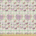 thumbnail image 2 of Ambesonne Romantic Fabric by the Yard Upholstery, Scattered Striped Hearts, 1 Yard, Soft Pink Mauve Taupe, 2 of 5
