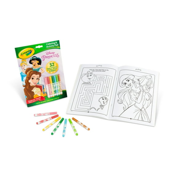 Crayola Disney Princess Coloring and Activity Book, 32 pages